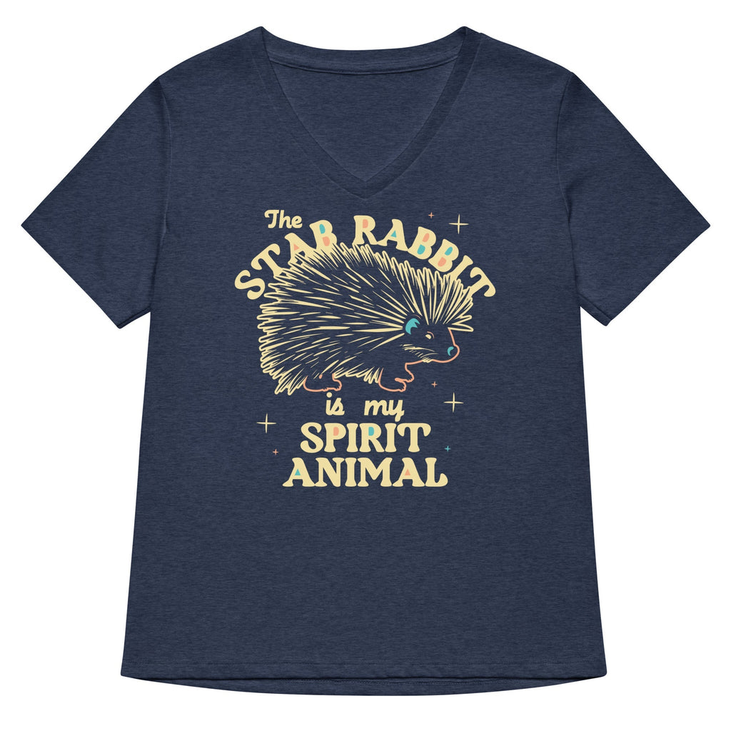 The Stab Rabbit Is My Spirit Animal Women's V-Neck Tee