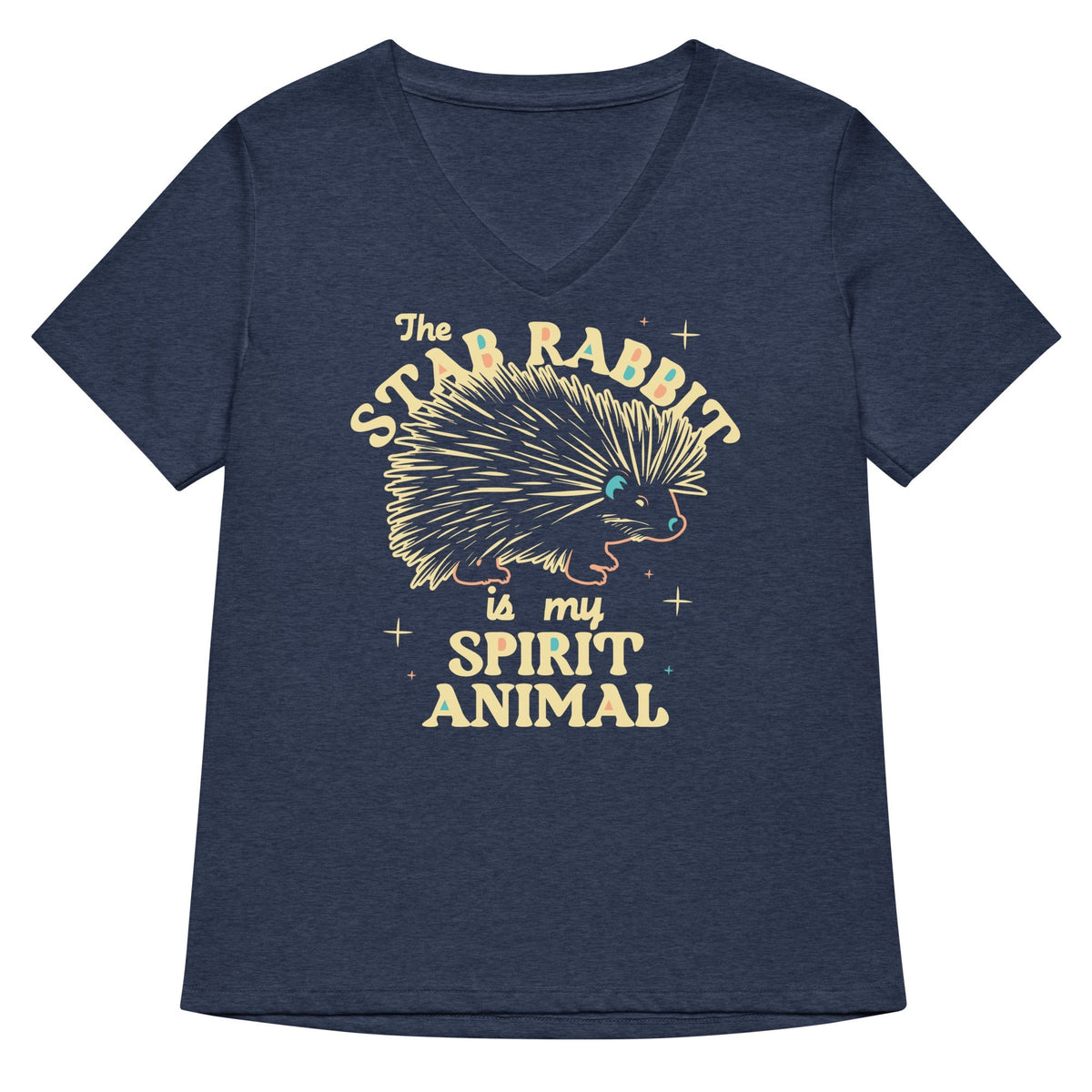 The Stab Rabbit Is My Spirit Animal Women's V-Neck Tee