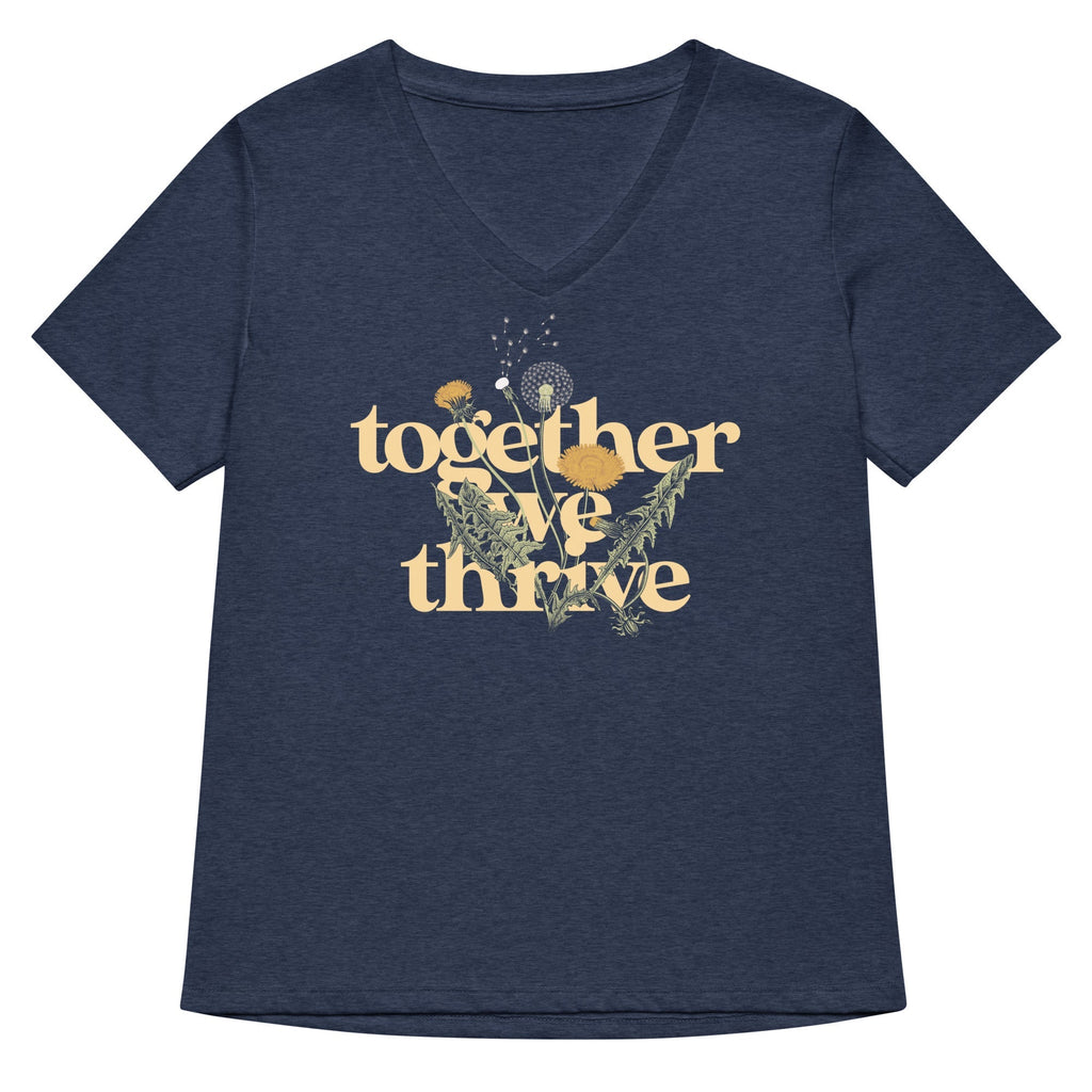 Together We Thrive Women's V-Neck Tee