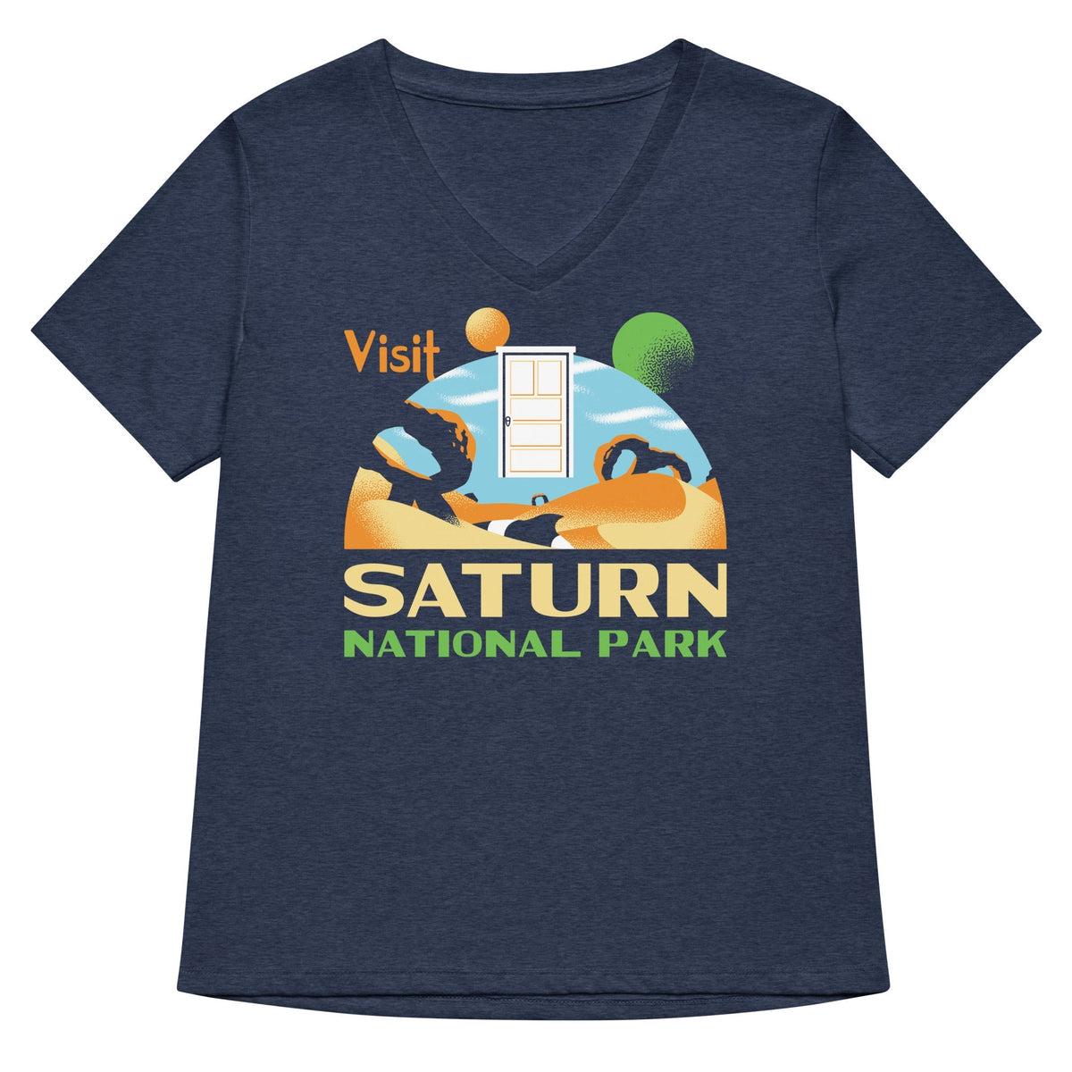 Visit Saturn National Park Women's V-Neck Tee