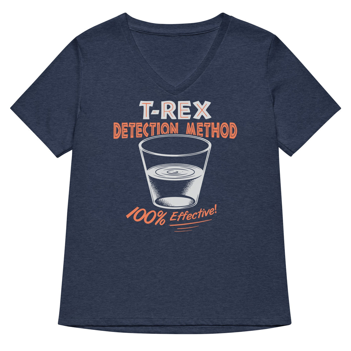 T-Rex Detection Method Women's V-Neck Tee