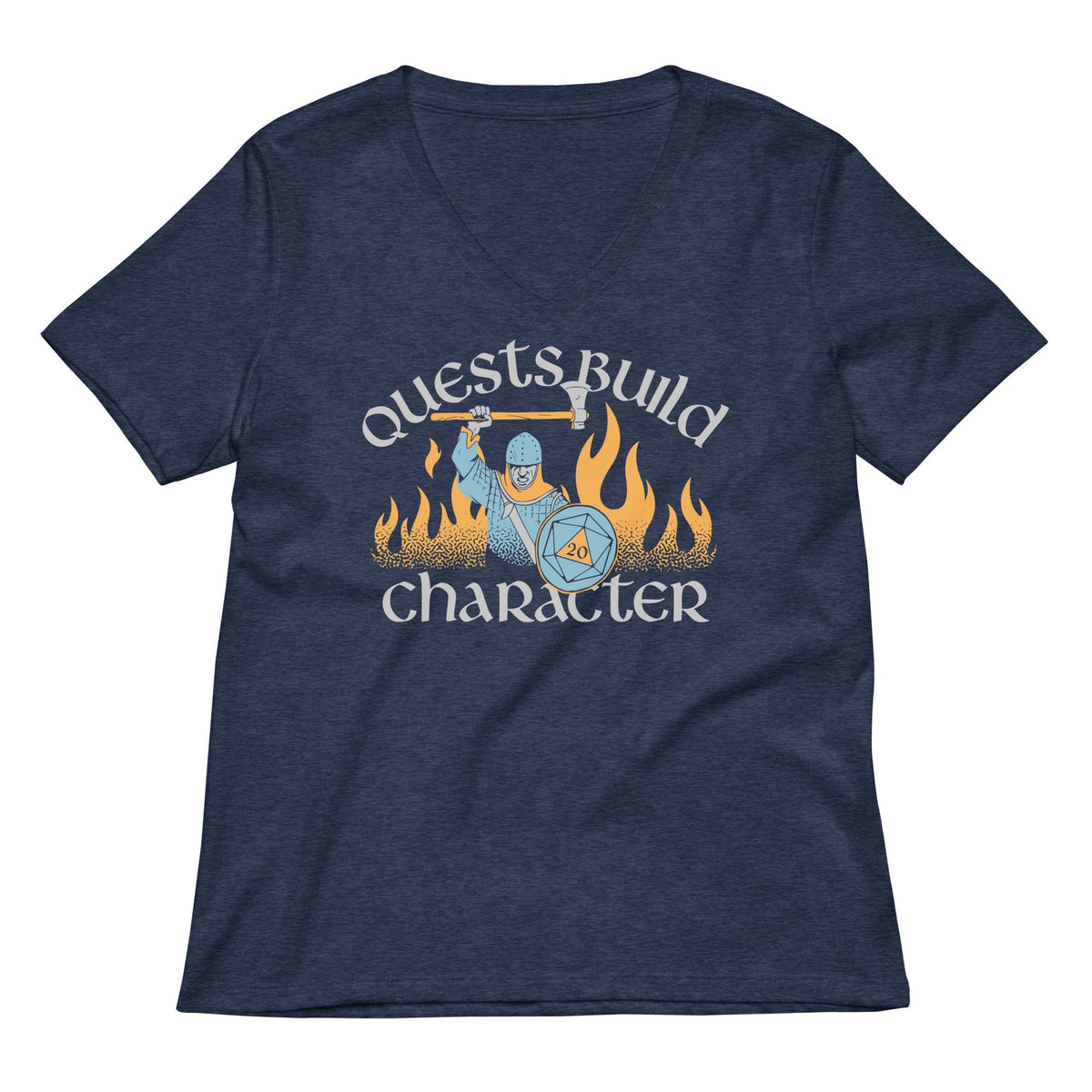 Quests Build Character Women's V-Neck Tee