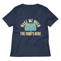 Wake Me When The Food's Here Women's V-Neck Tee