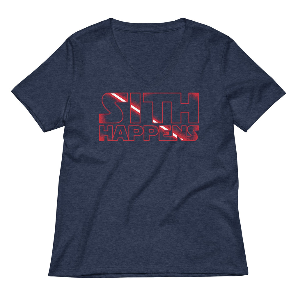 Sith Happens Women's V-Neck Tee
