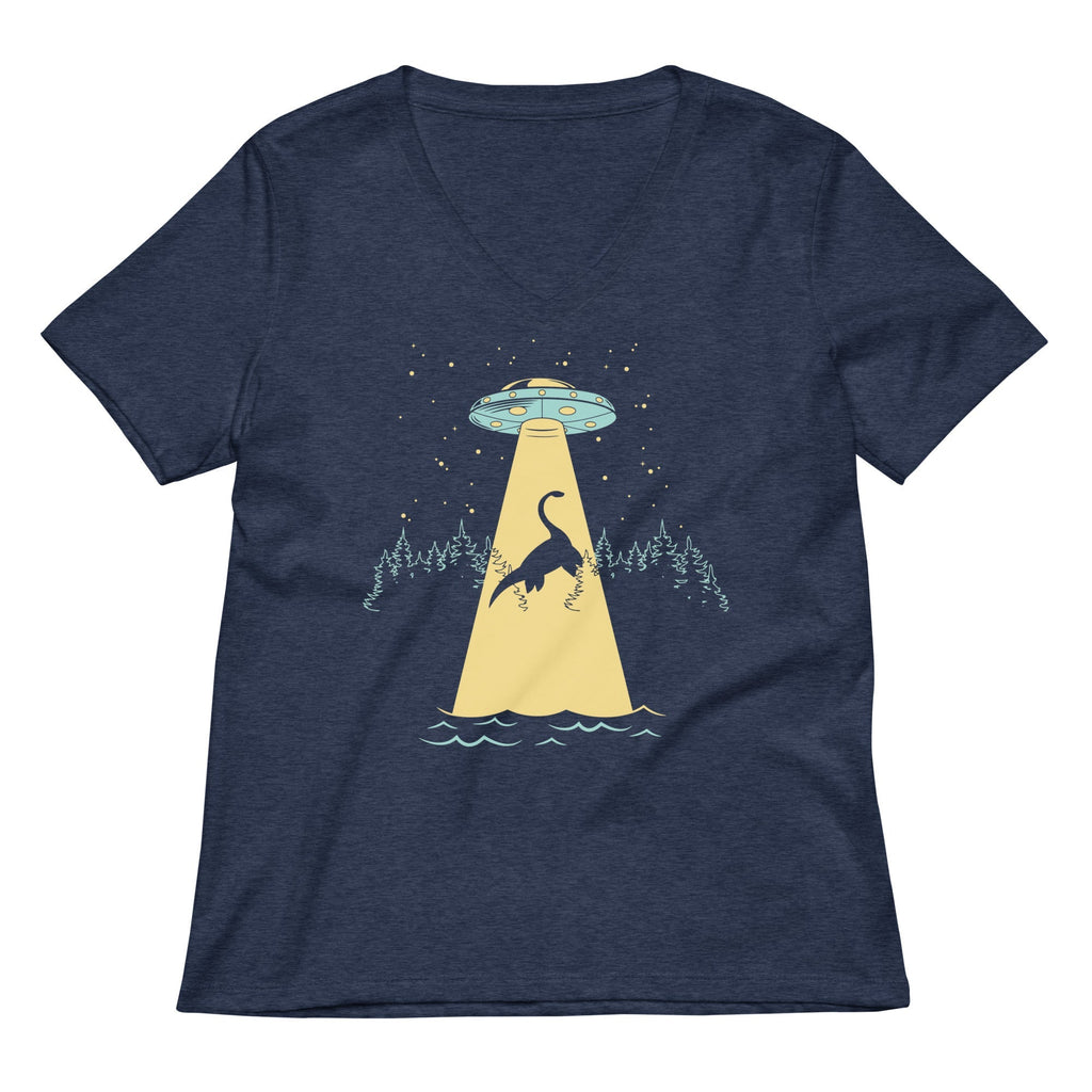 Nessie Abduction Women's V-Neck Tee