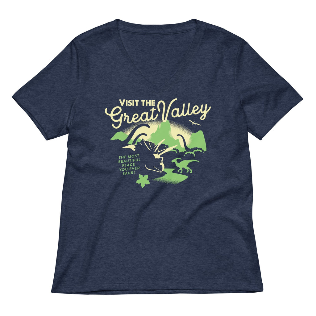 Visit The Great Valley Women's V-Neck Tee