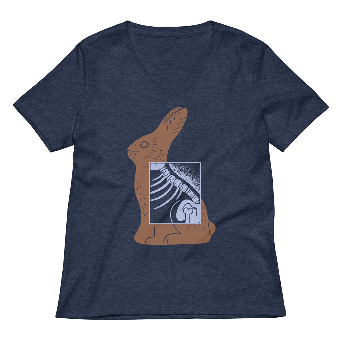 Bunny X-Ray Women's V-Neck Tee