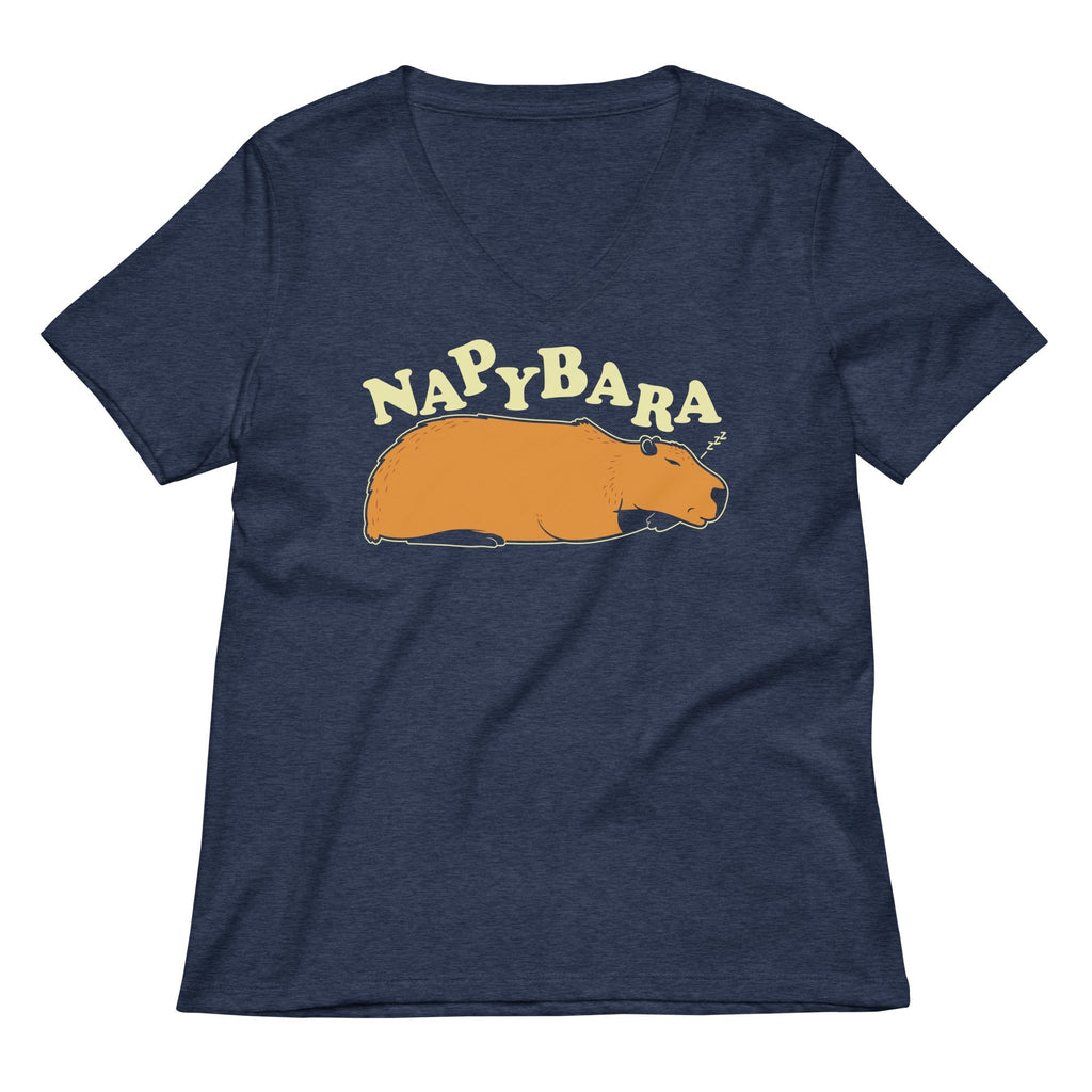 Napybara Women's V-Neck Tee