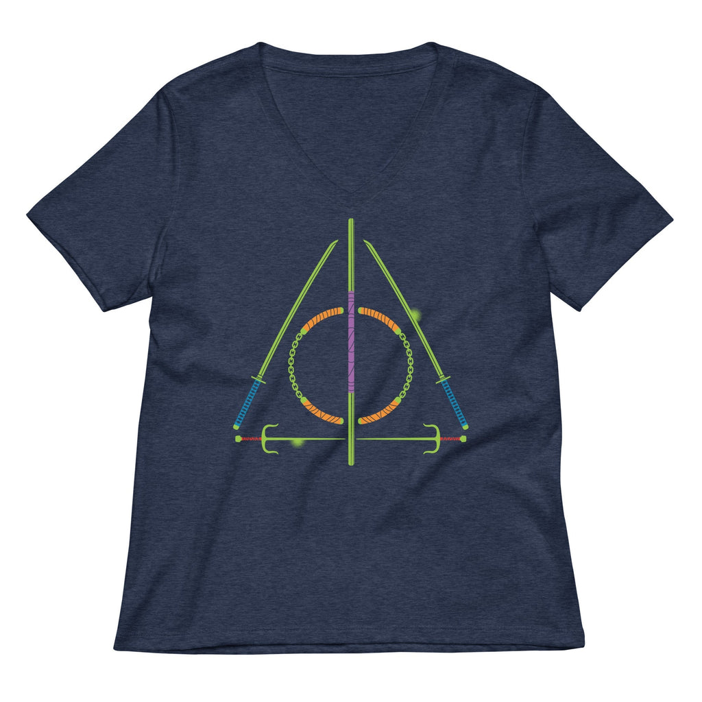 Turtley Hallows Women's V-Neck Tee