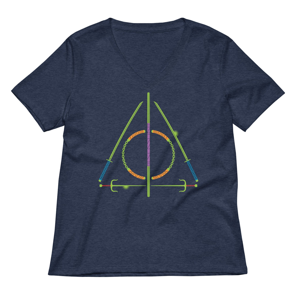 Turtley Hallows Women's V-Neck Tee