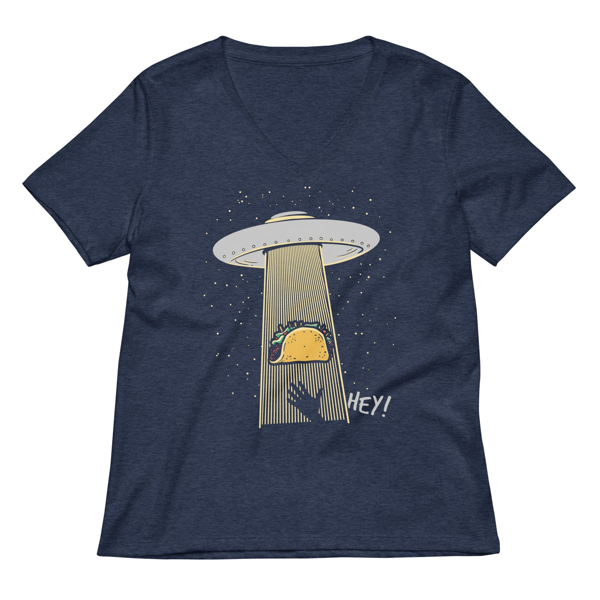 Taco Abduction Women's V-Neck Tee