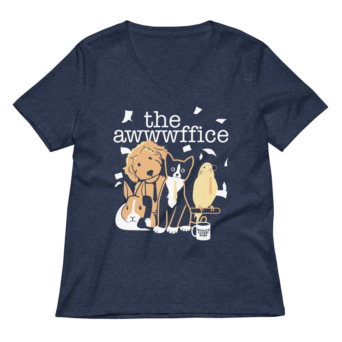 The Awwwffice Women's V-Neck Tee