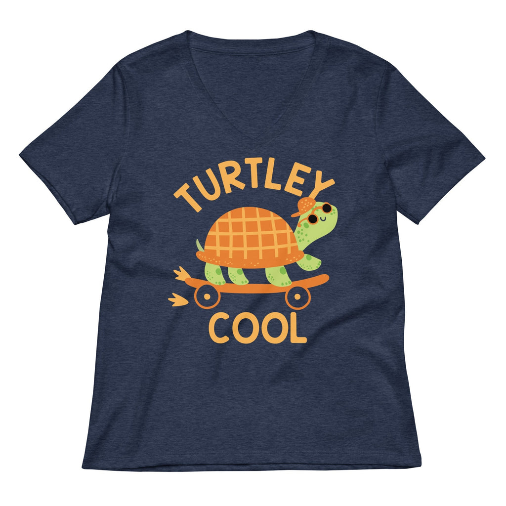 Turtley Cool Women's V-Neck Tee