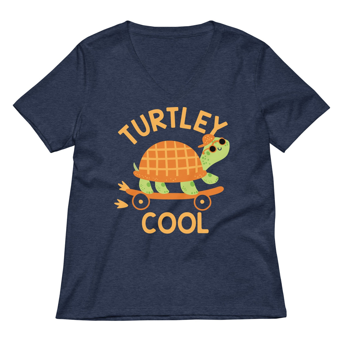 Turtley Cool Women's V-Neck Tee