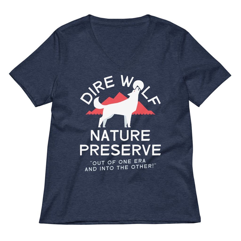 Dire Wolf Nature Preserve Women's V-Neck Tee