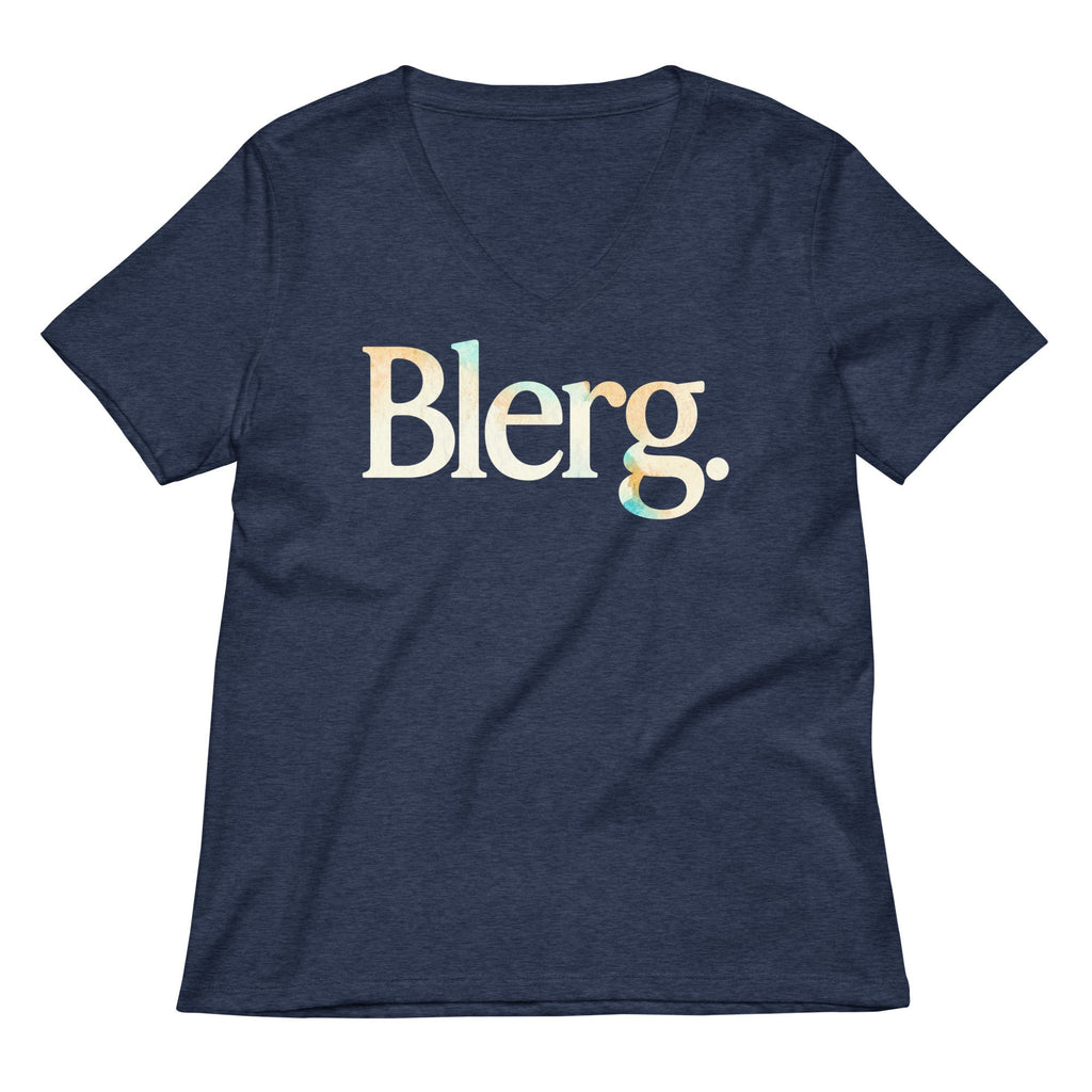 Blerg Women's V-Neck Tee
