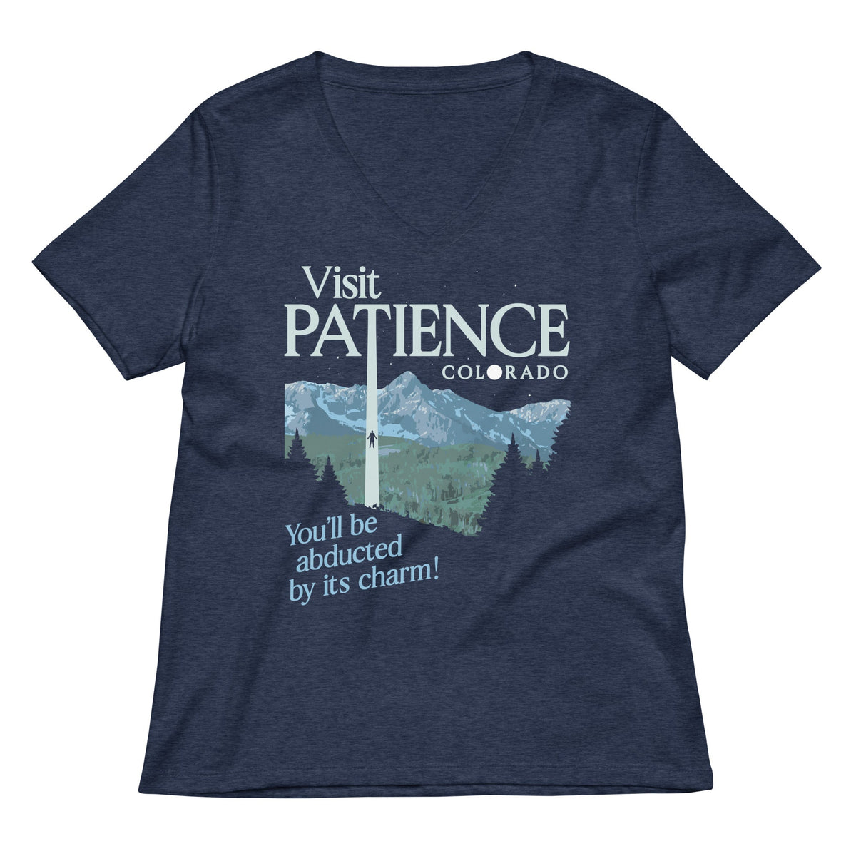 Visit Patience Colorado Women's V-Neck Tee