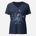 Chef Octopus Womenâ€™s Relaxed V-neck Tee