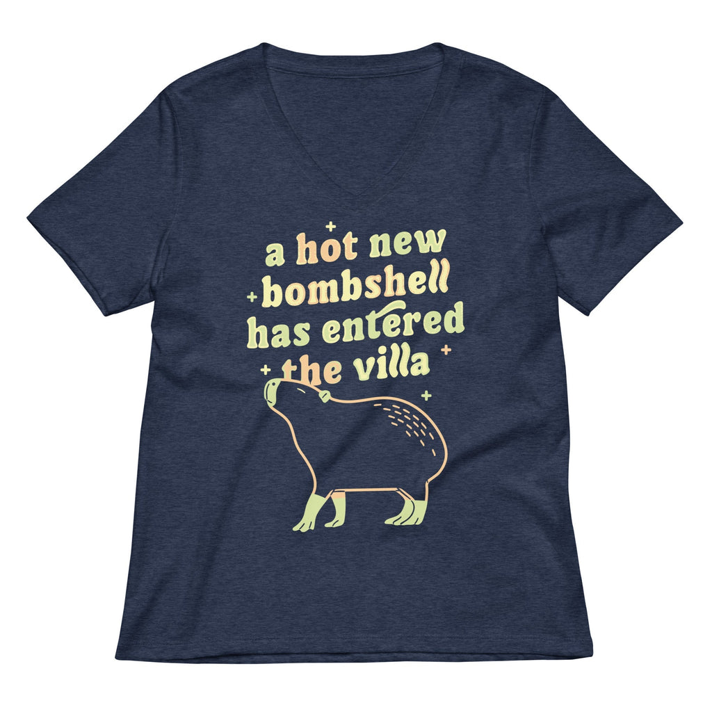 A Hot New Bombshell Has Entered The Villa Women's V-Neck Tee