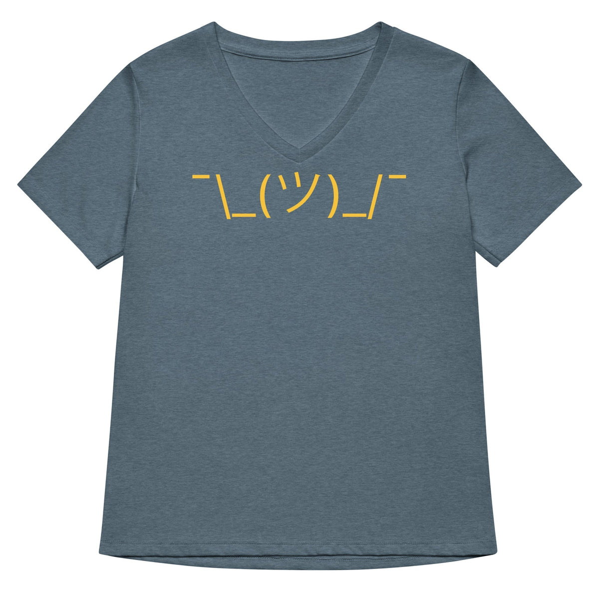 Shrug Emoji Women's V-Neck Tee