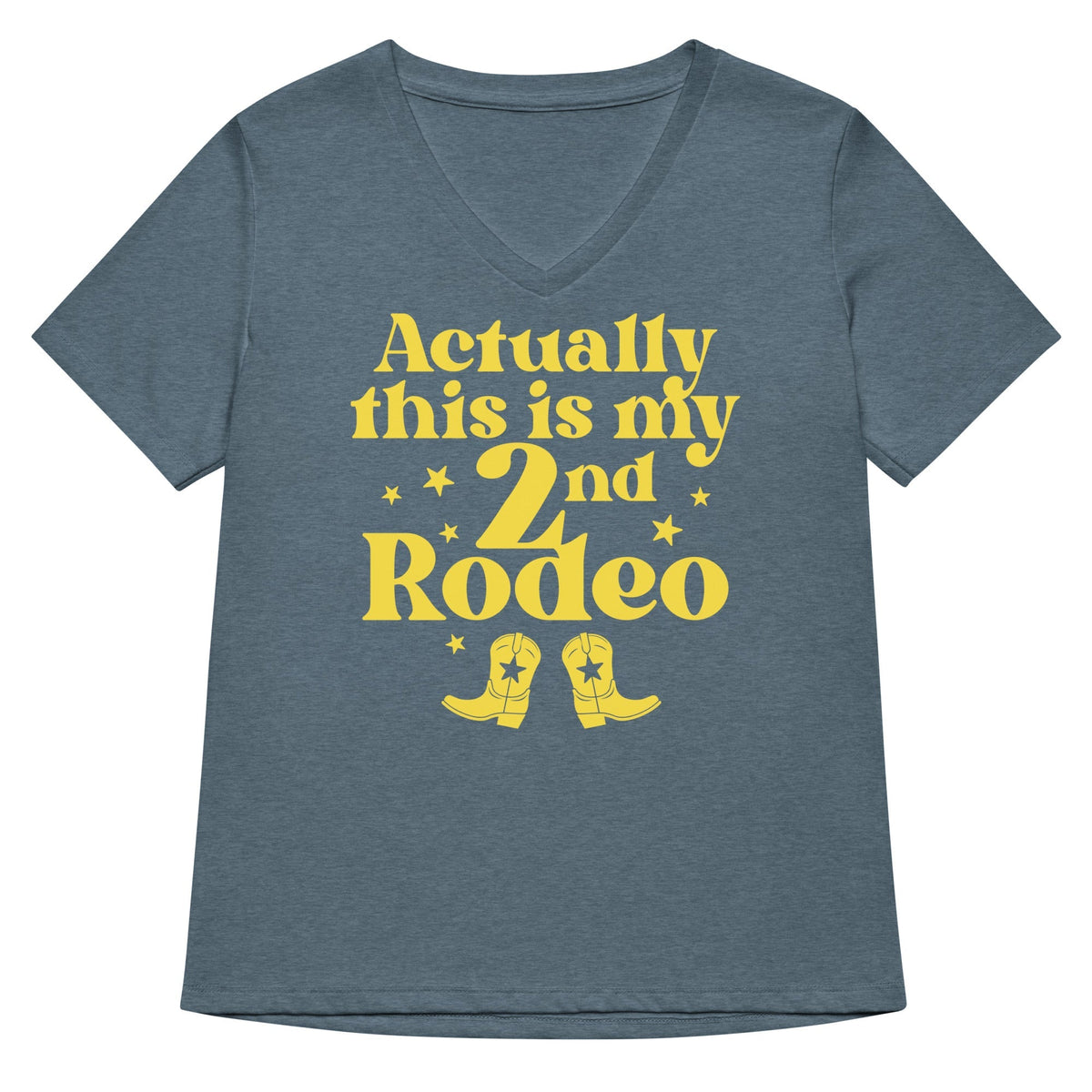 Actually This Is My 2nd Rodeo Women's V-Neck Tee