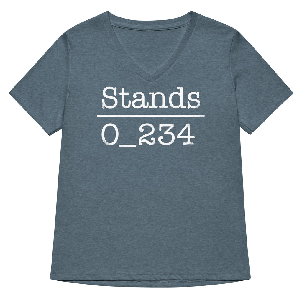 No 1 Under Stands Women's V-Neck Tee