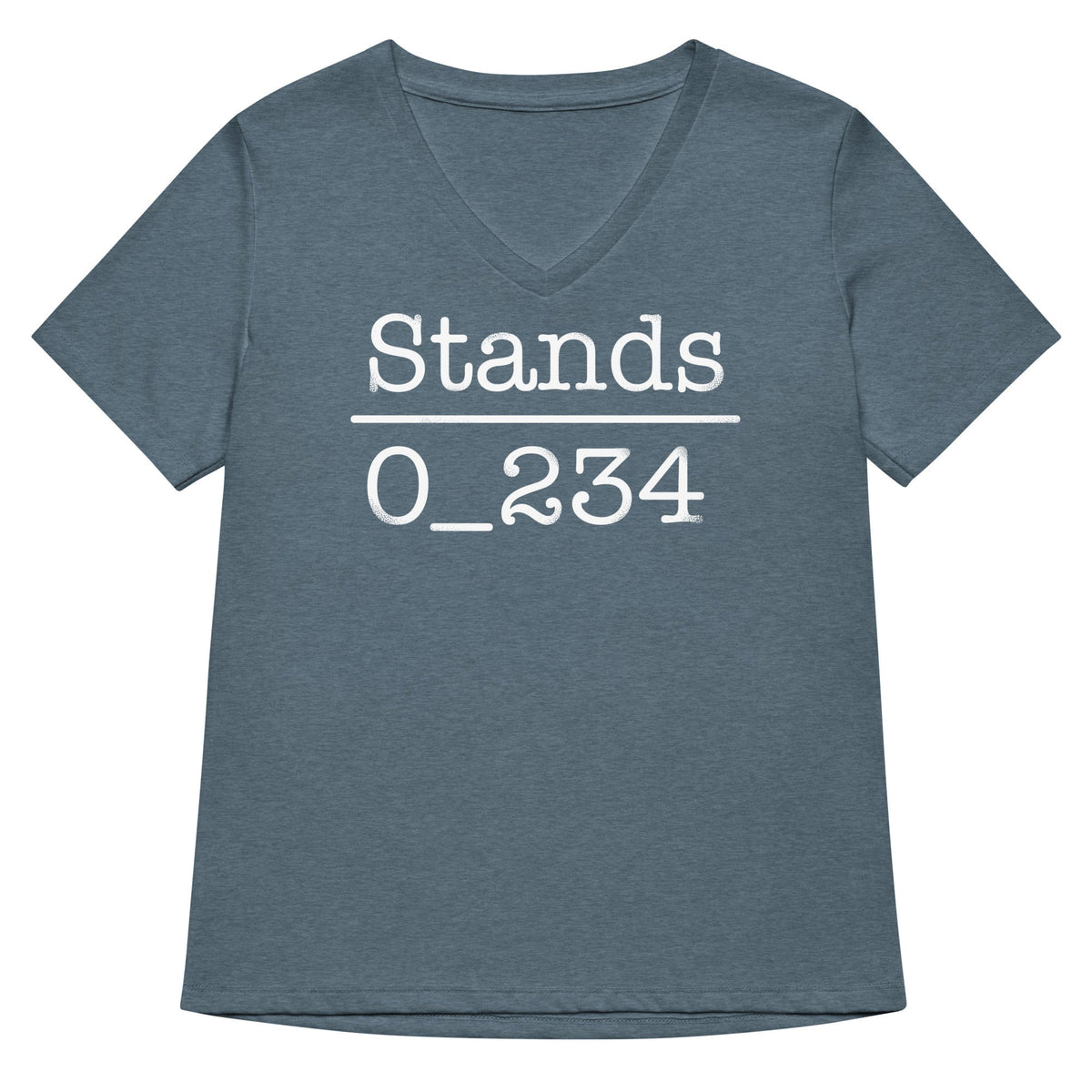 No 1 Under Stands Women's V-Neck Tee