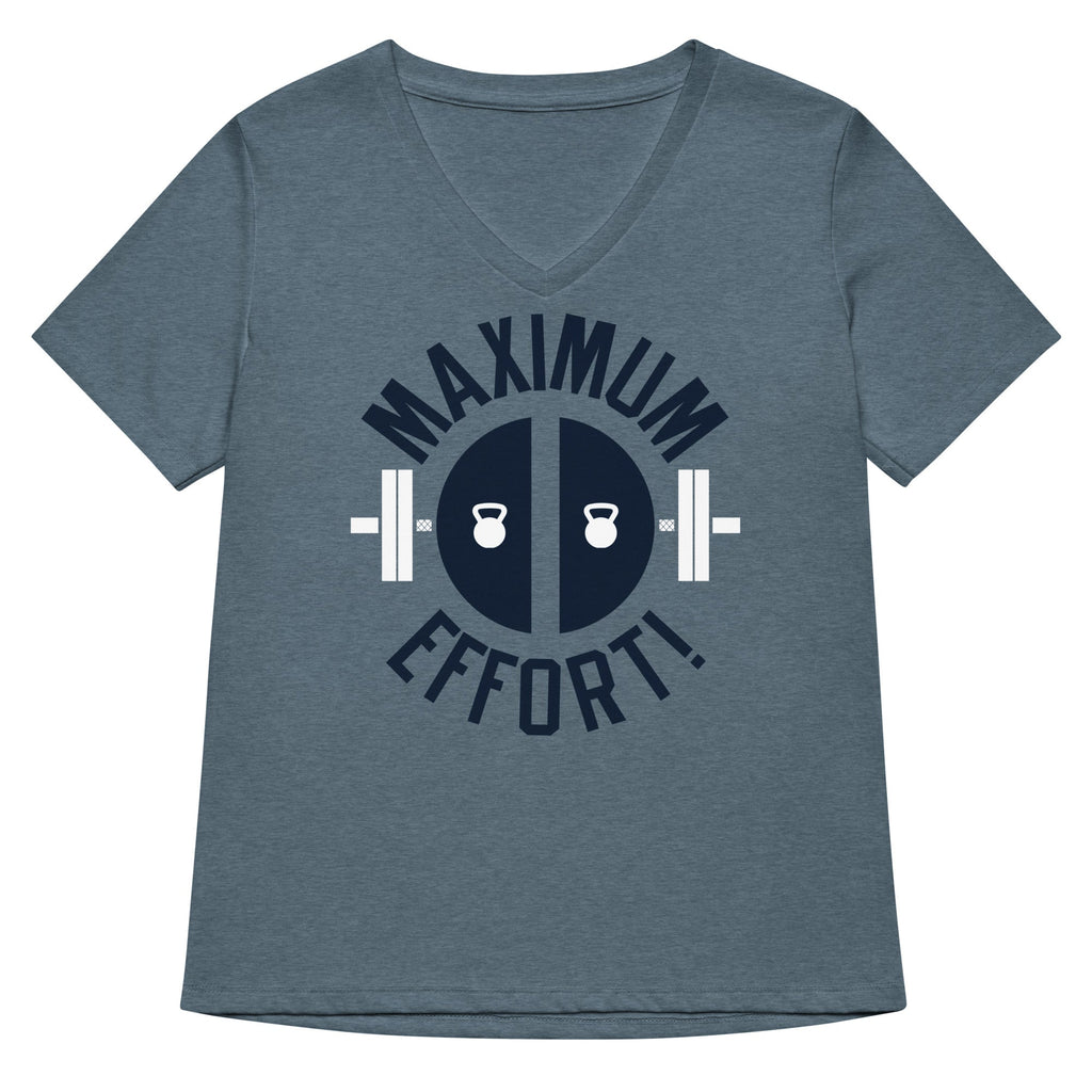 Maximum Effort! Women's V-Neck Tee