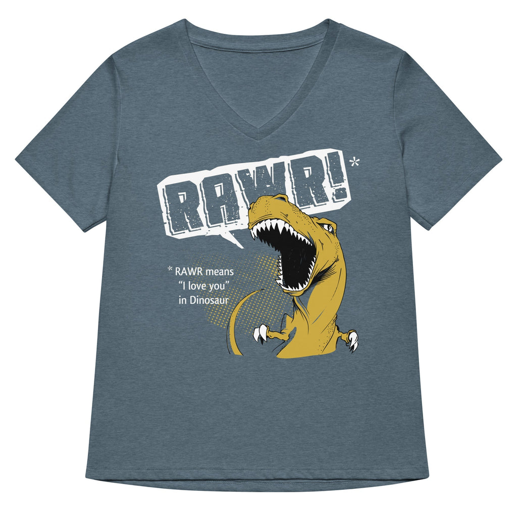 Rawr Means I Love You Women's V-Neck Tee