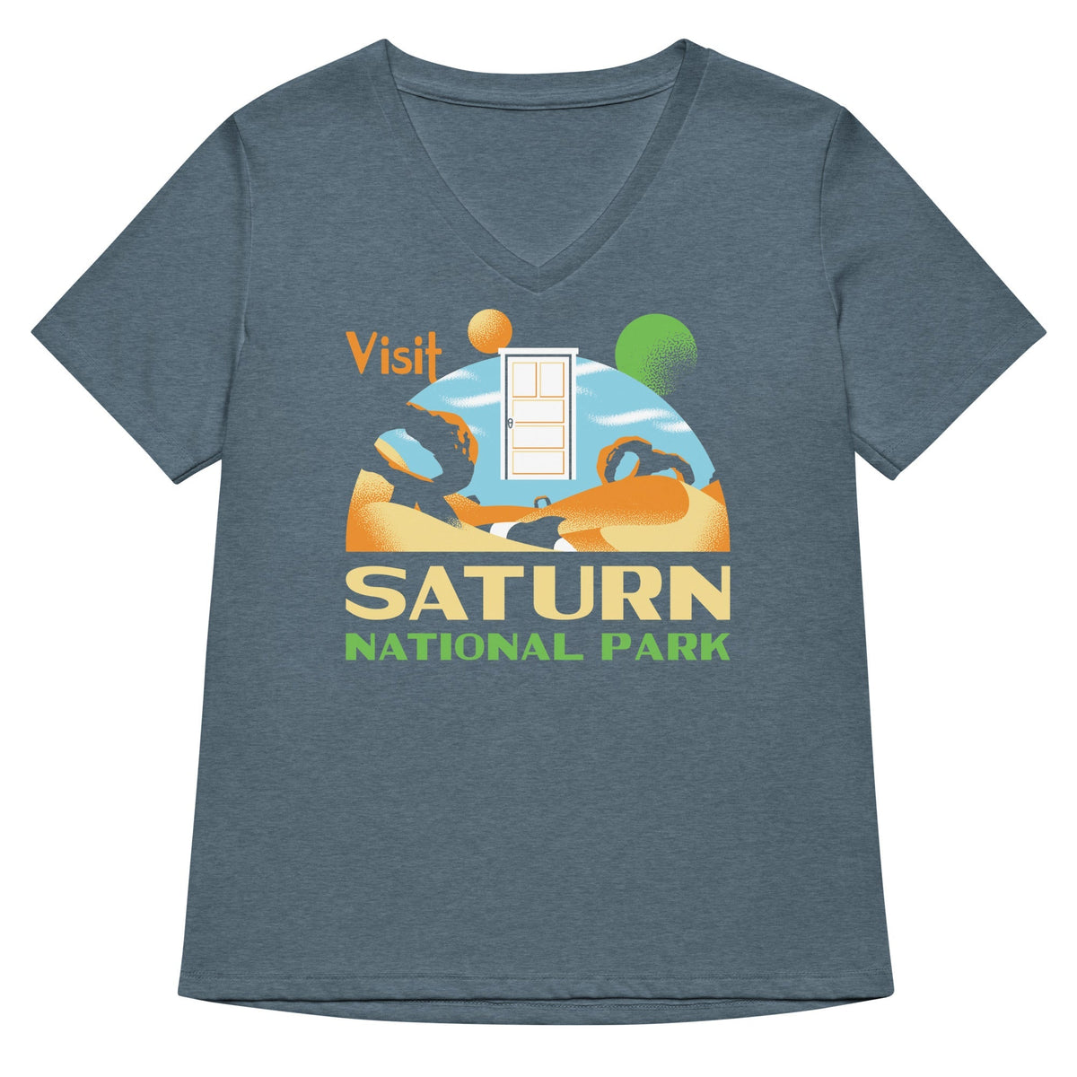 Visit Saturn National Park Women's V-Neck Tee