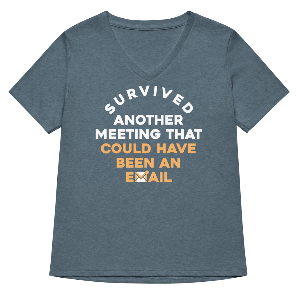 Survived Another Meeting Women's V-Neck Tee