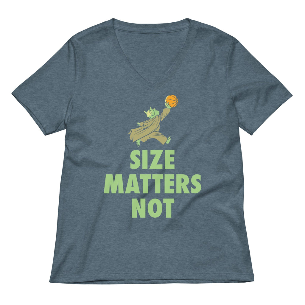 Size Matters Not Women's V-Neck Tee