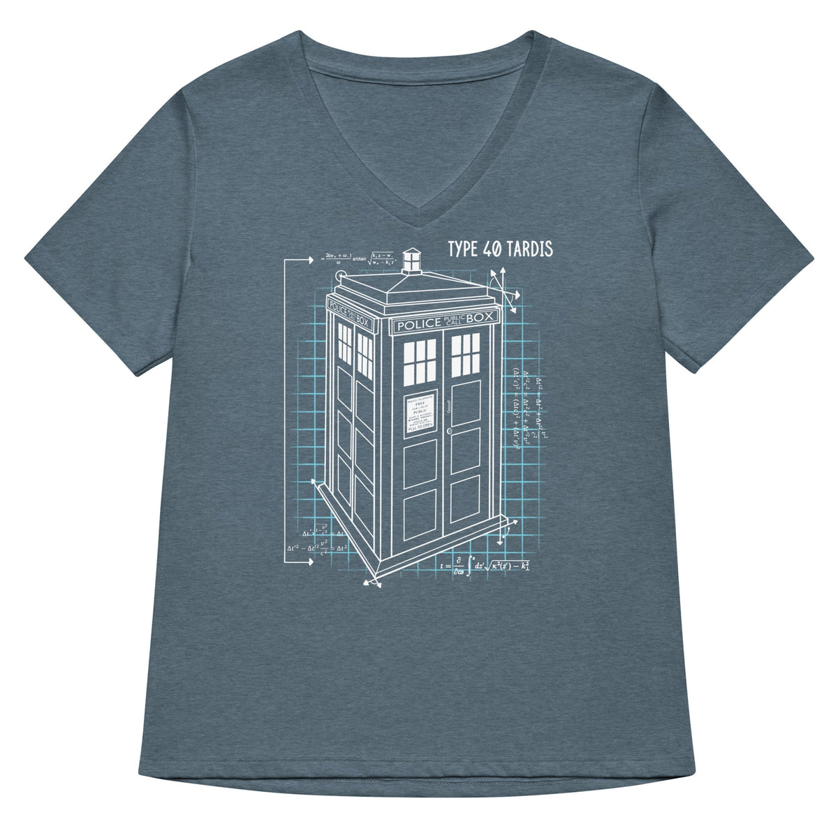 Type 40 Tardis Women's V-Neck Tee