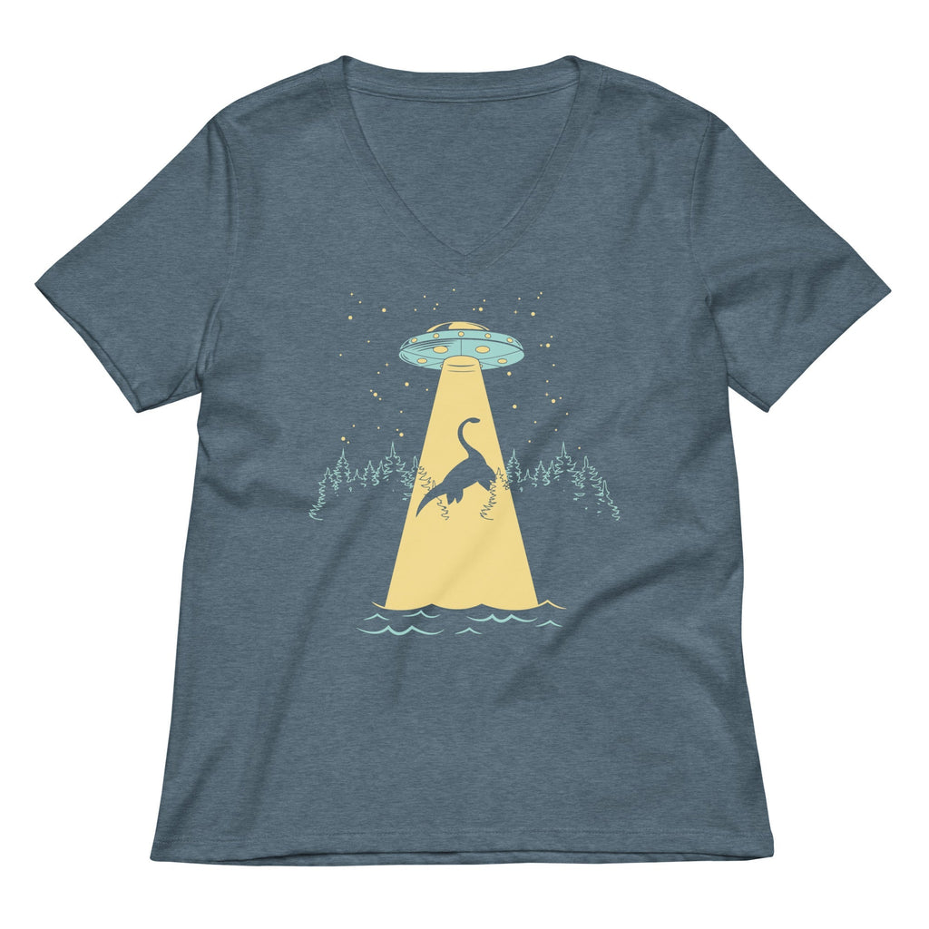 Nessie Abduction Women's V-Neck Tee