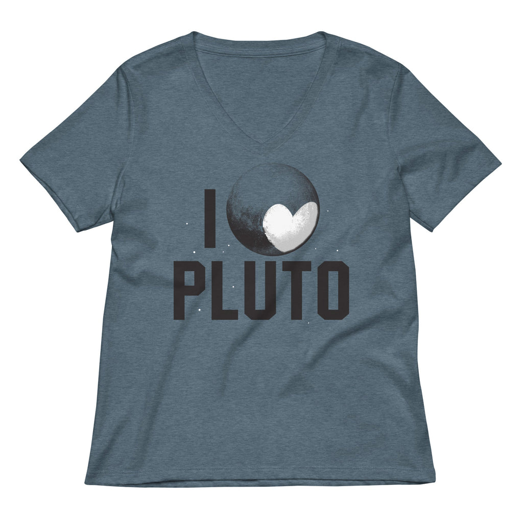 I Heart Pluto Women's V-Neck Tee