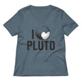I Heart Pluto Women's V-Neck Tee