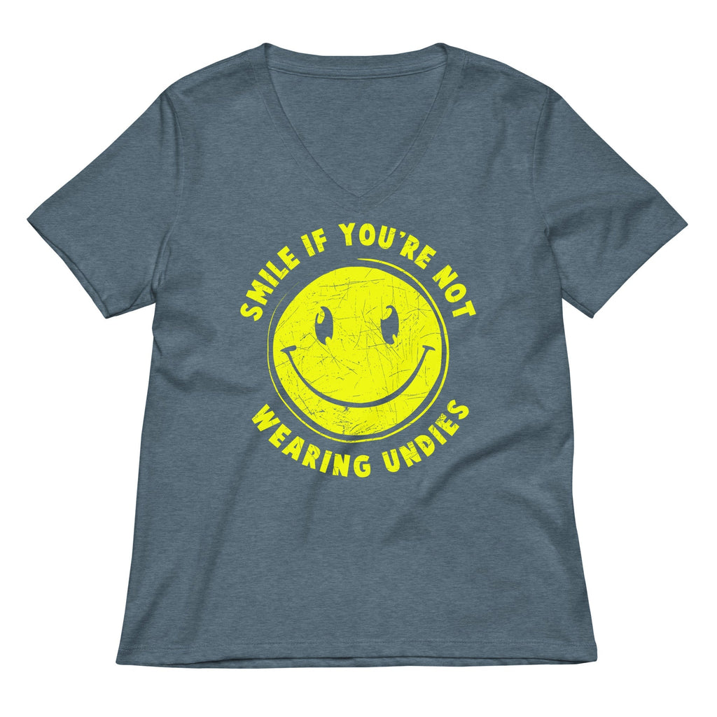 Smile For No Undies Women's V-Neck Tee