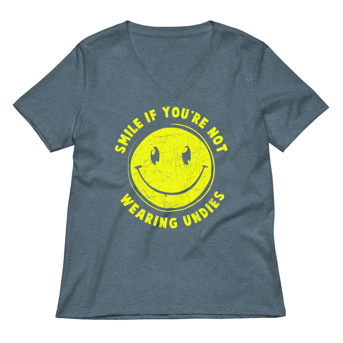 Smile For No Undies Women's V-Neck Tee