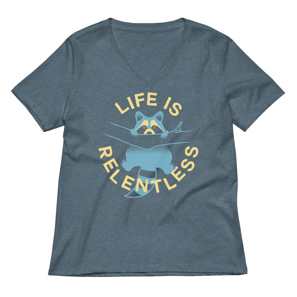 Life Is Relentless Women's V-Neck Tee