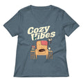 Cozy Vibes Women's V-Neck Tee