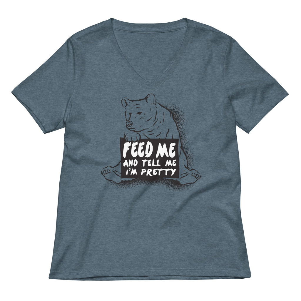 Feed Me Women's V-Neck Tee