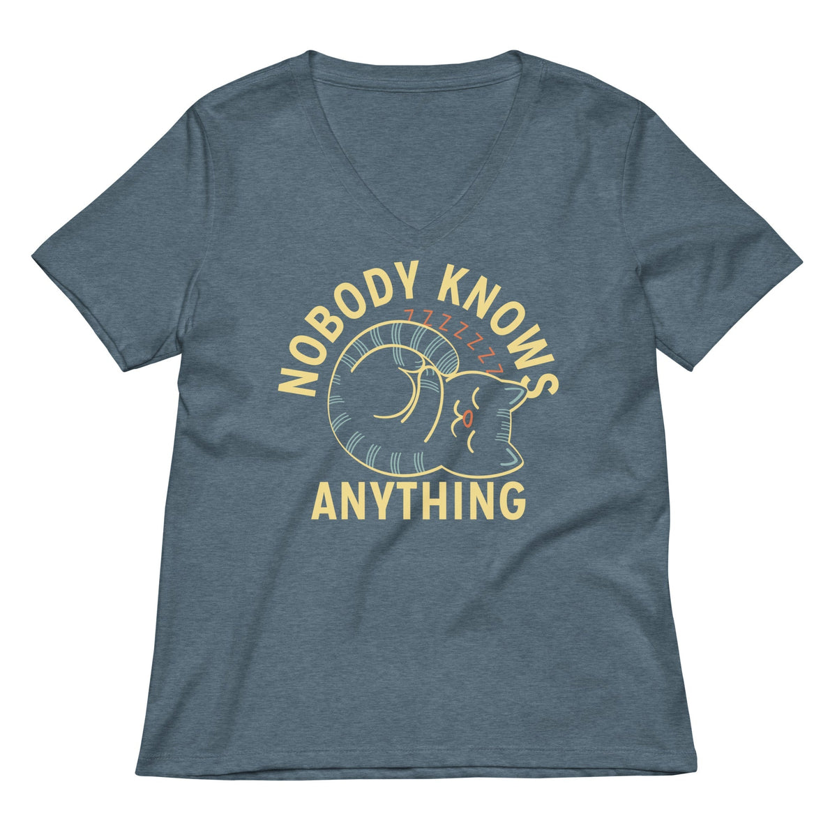 Nobody Knows Anything Women's V-Neck Tee