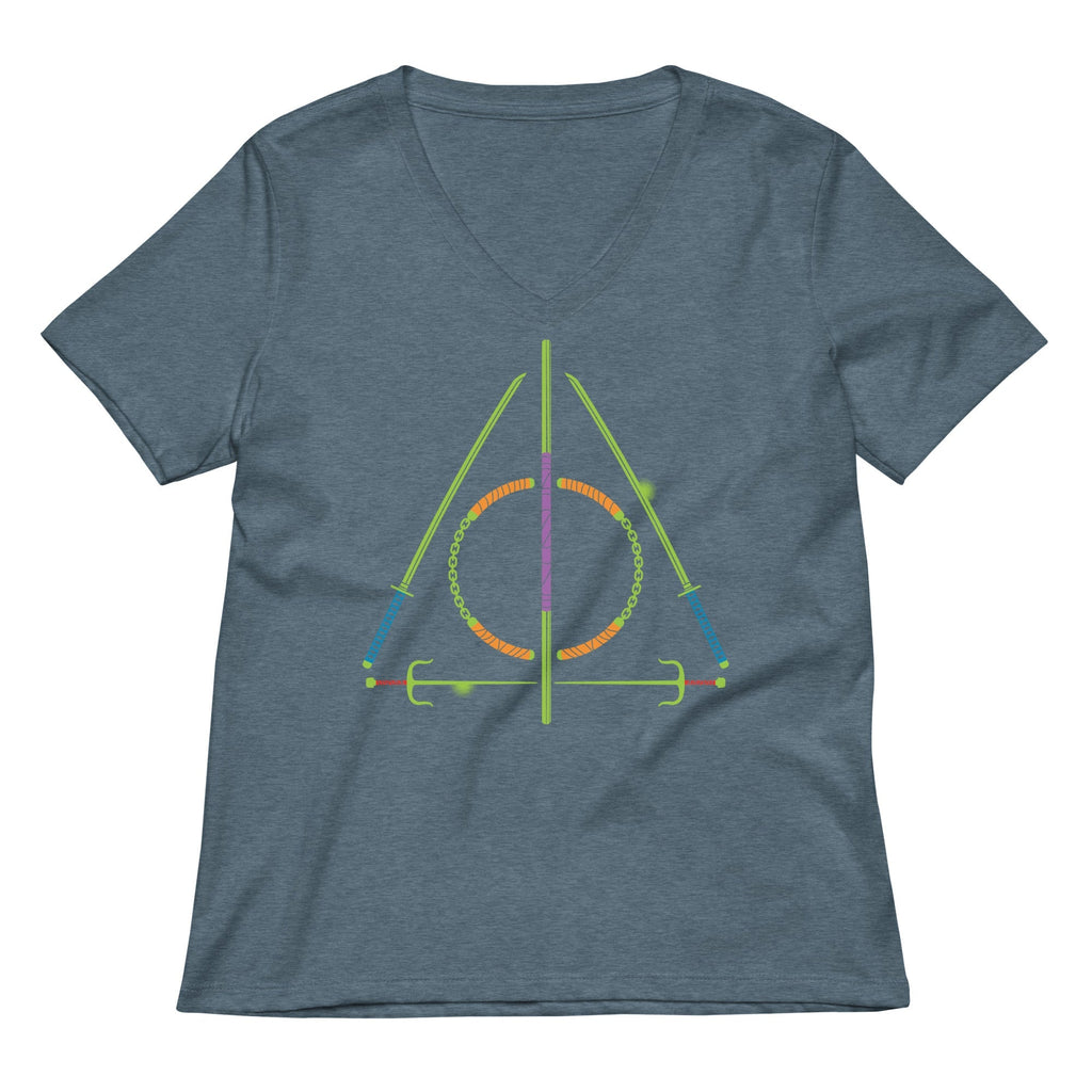 Turtley Hallows Women's V-Neck Tee