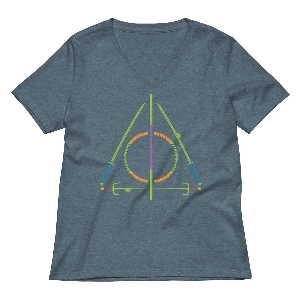 Turtley Hallows Women's V-Neck Tee