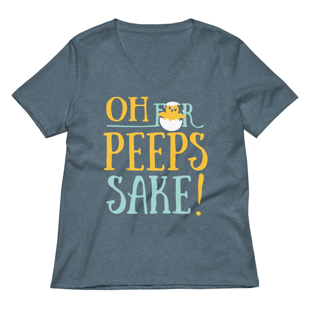Oh For Peeps Sake Women's V-Neck Tee