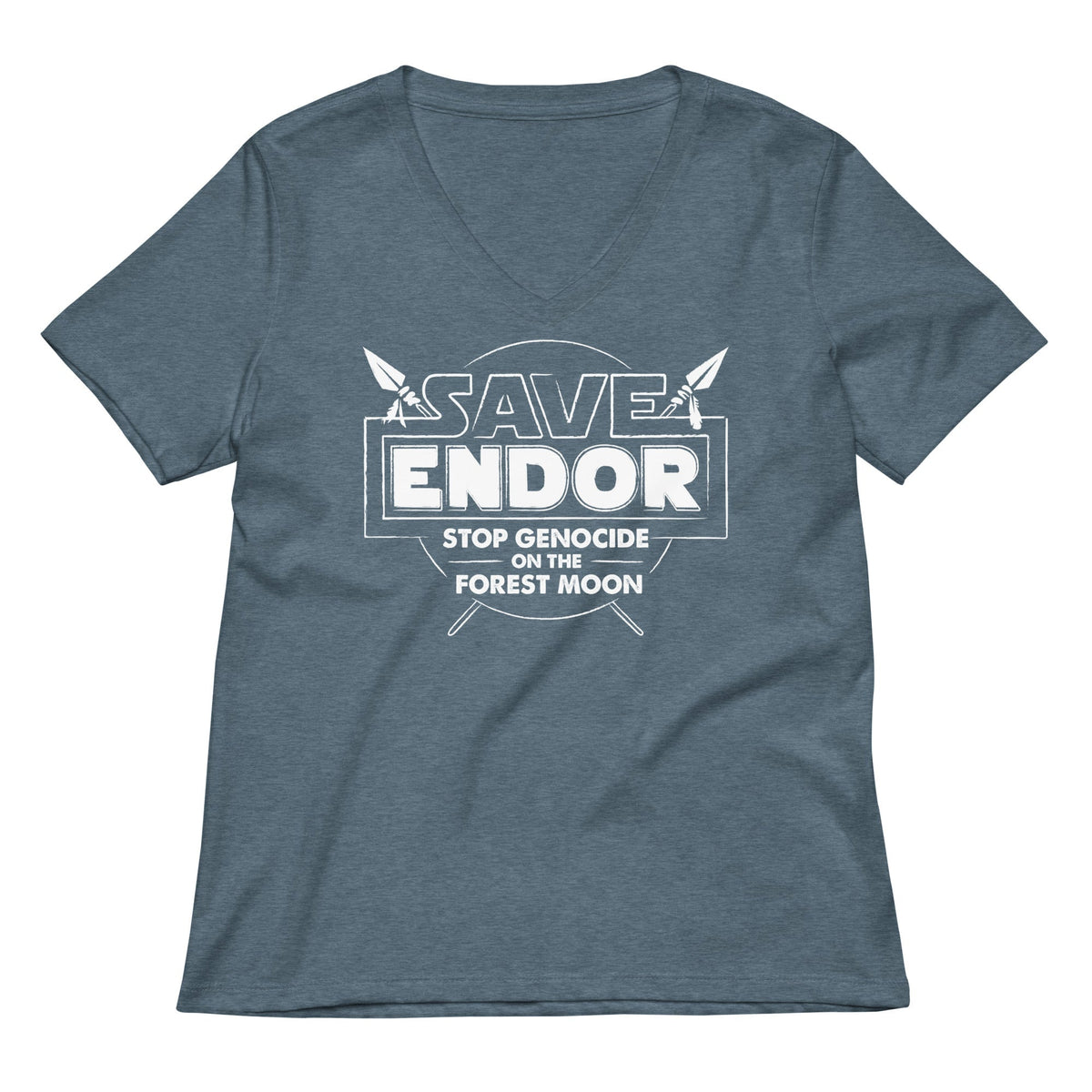 Save Endor Women's V-Neck Tee