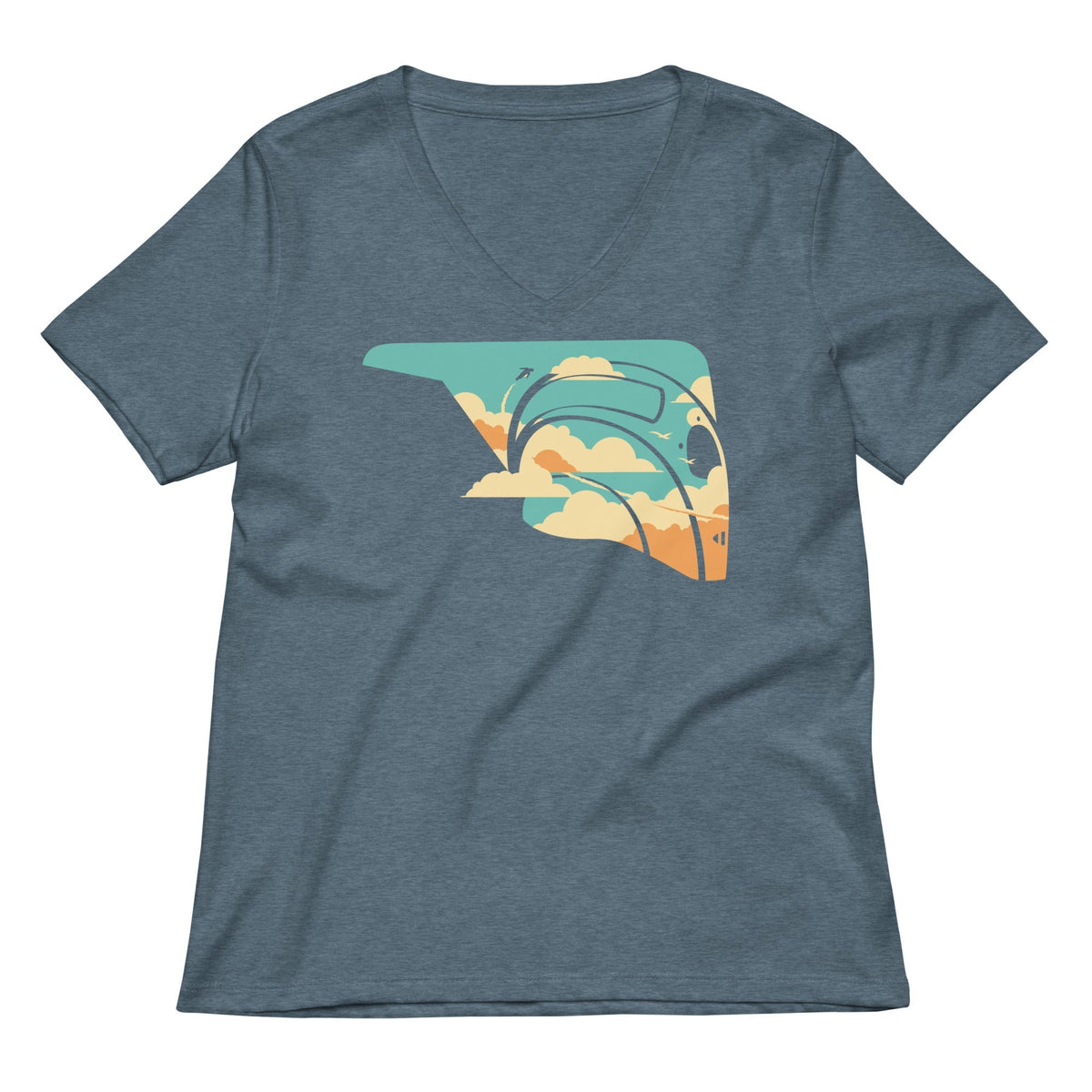 Sky Rocket Women's V-Neck Tee