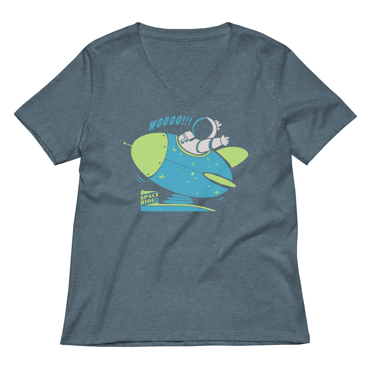 Space Ride Women's V-Neck Tee