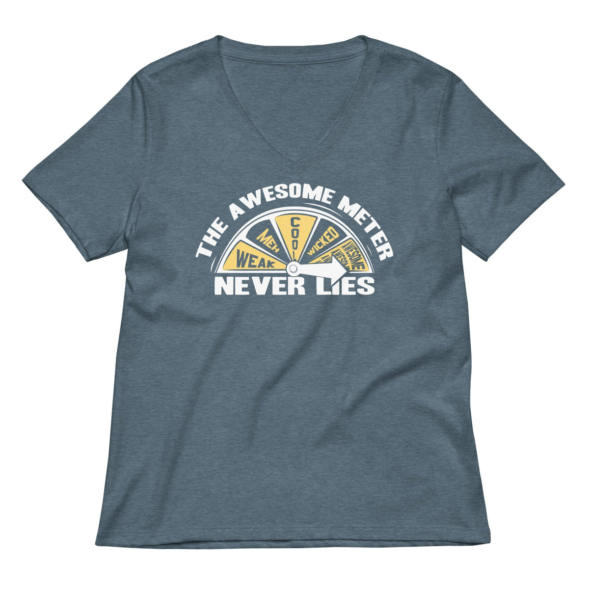 The Awesome Meter Women's V-Neck Tee