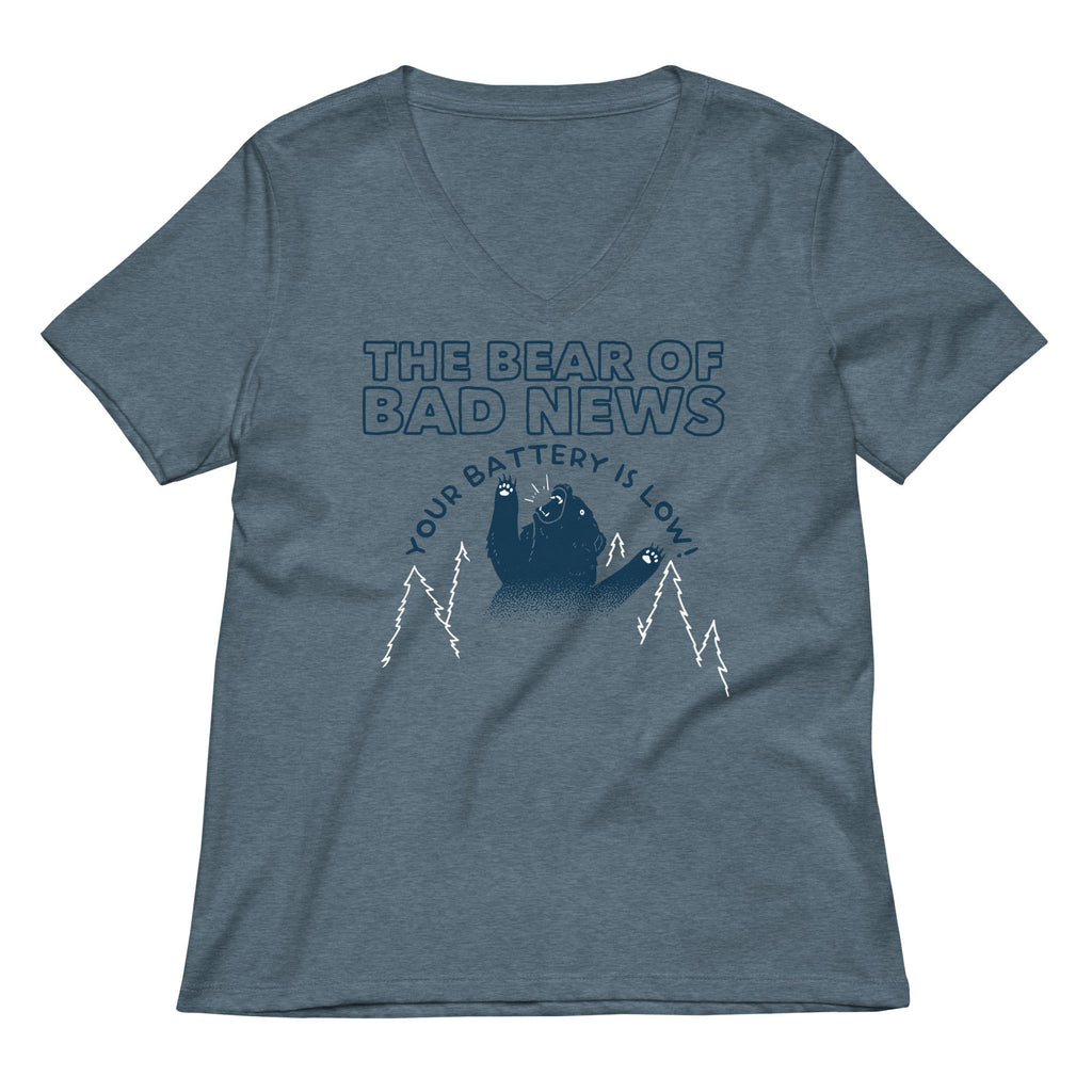 The Bear Of Bad News Women's V-Neck Tee